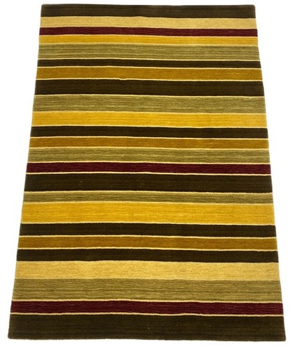 Teppich 100 wolle braun - 100%, beige