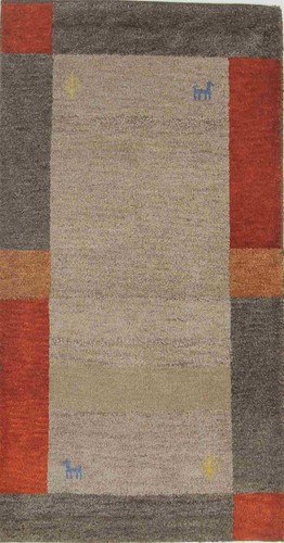 Gabbeh teppich140x70 braun - gabbeh,