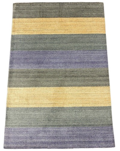 Teppich gabbeh gelb grau - teppich,